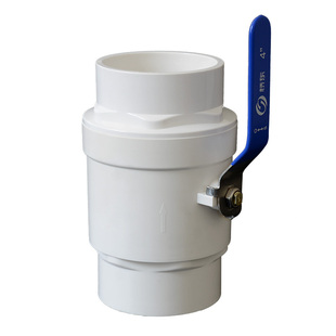 PVC球阀不锈钢柄阀门20 25 32 40 50 63 75 90 110上水给水管开关