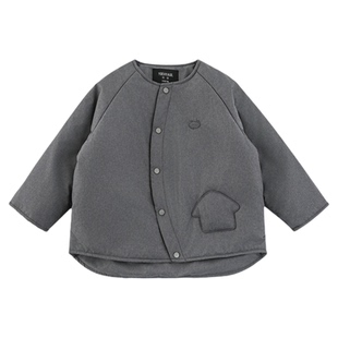 幼悠男童三明治构架棉服冬季亲肤舒适防风抗寒蓬松百搭潮流外套潮