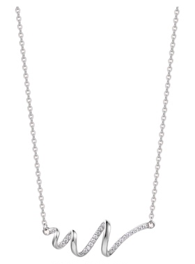 「心动水波纹」999纯银项链原创