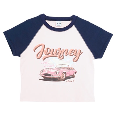 A21女装修身短袖T恤夏季