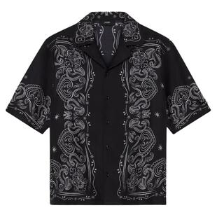 【新品直降】AMIRI2026夏季新品男士BANDANA古巴领短袖衬衫