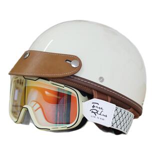 fireriders evo联名复古摩托车半盔夏盔男女通勤