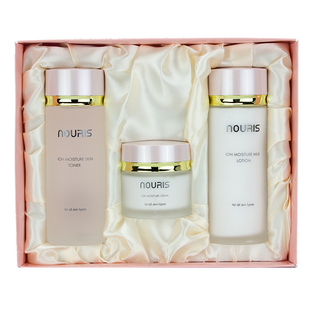 娜瑞丝离子保湿三件套装补水韩国熊津蕊痕化妆品官方正品非旗舰店