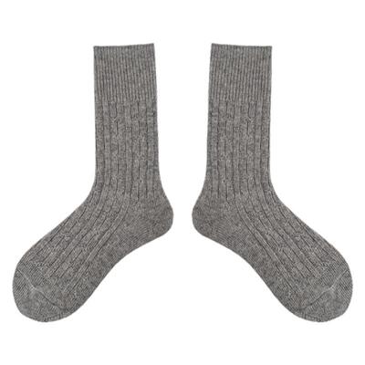 简约灰色百搭时尚INS风中筒袜子