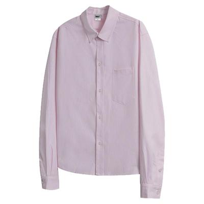 小尼力boxy版型竖条纹长袖衬衫