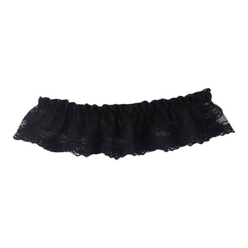 蝴蝶结弹力腿环性感蕾丝丝袜腿部装饰黑色大腿圈女链纯欲腿带绑带