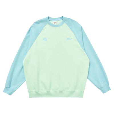 运动撞色擦肩袖卫衣秋冬通勤男女