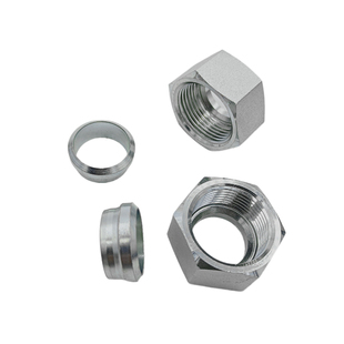 液压高压油管金属卡套接头卡箍螺母套装接管NL卡芯RL重型NSRS碳钢