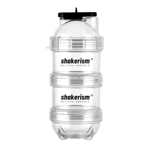 Tritan材质便携式蛋白粉盒大容量胶囊盒小罐子奶粉补剂摇摇杯漏斗