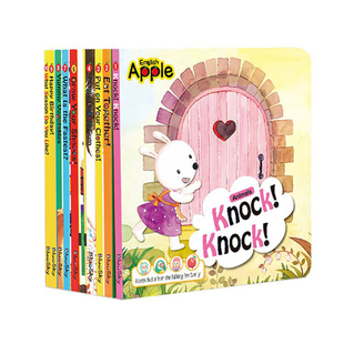 【进口直营】English Apple 苹果英语 点读版 英语英文绘本全10册婴幼儿童宝宝支持小book少儿启蒙认知益智翻翻纸板洞洞正版
