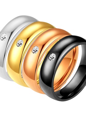 戒指钛钢磨砂开瓶器滴胶鱼钩饰品