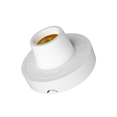 MANK曼科E27普通螺口灯头底座家用圆形灯头座安全小螺口电灯灯座