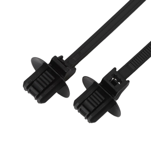 途睿126-00200新能源汽车线束带椭圆孔插销固定绑带7*12尼龙扎带