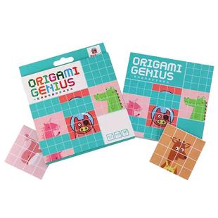 火星猪折纸大全儿童益智趣味手工玩具书3d立体思维训练方块达人