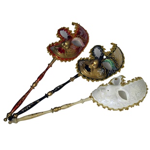 手持式意大利面具cosplaymask狂欢节化妆舞会假面手柄威尼斯面具