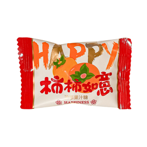 小牛顿柿柿如意果汁软糖散装柿子味qq糖橡皮糖结婚喜糖伴手礼糖果