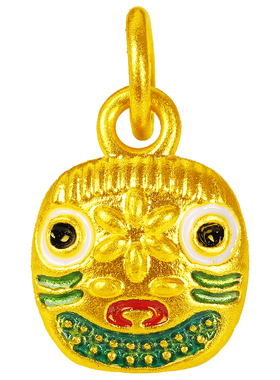 古法烧蓝吞金兽小吊坠