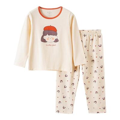 暖芽女童睡衣秋冬加厚纯棉长袖儿童2025新款a类全棉小宝宝家居服