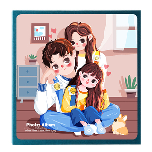 宝宝成长记录册diy手工粘贴儿童孩子影集相册本大容量家庭纪念册