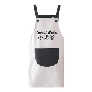 可擦手饲养员围裙女2025新款厨房家用情侣大人无袖围腰工作服男款