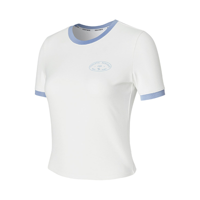 xexymix杰克茜女撞色边短袖T恤修身网球跑步XTFST02H2