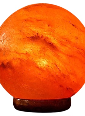 进口天然球形盐灯摆件