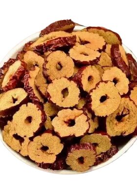 红枣干红枣片新疆大红枣干片圈无核脆干吃冰粉小料香酥脆甜枸杞