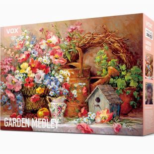 福思VOX拼图1000片2000片Barbara芭芭拉静物花卉风景油画减压玩具