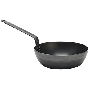 debuyer法国户外炒菜锅碳钢深煎锅不粘平底精铁牛排专用煎锅主厨