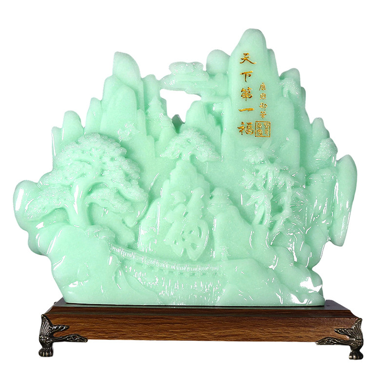 中式天下第一福博古架摆件工艺品