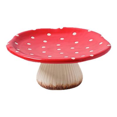 高颜值红蘑菇耐高温陶瓷餐具