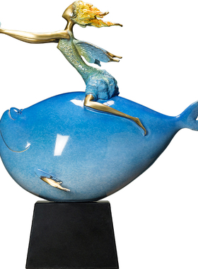 高端全铜鱼大摆件开业乔迁贺礼