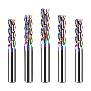 七彩铝用圆鼻刀钨钢三刃铣刀高光R角铝合金数控加工硬质合金铣刀