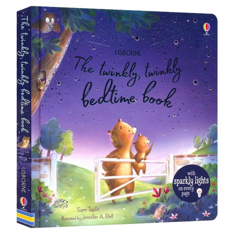 Usborne The Twinkly Twinkly Bedtime Book 会发光的睡前故事 尤斯伯恩 数星星 启蒙绘本 亲子读物 英文原版进口儿童图书