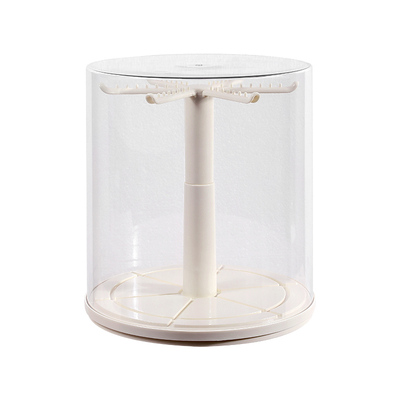 labubu公仔挂件展示盒旋转透明