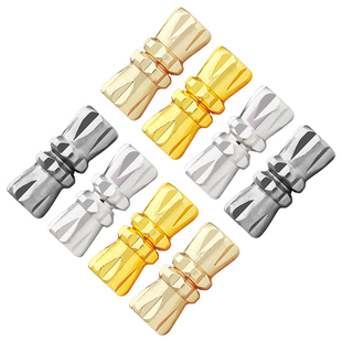 10个合金14K包金保色花生螺丝接头扣 手工diy手链项链珍珠连接扣