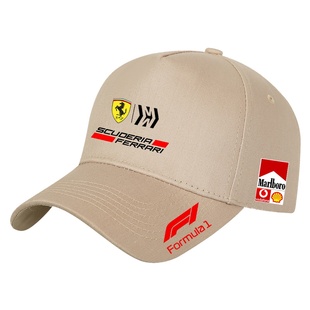 法拉F1利车队车迷爱好者赛车周边户外遮阳棒球帽骑行遮阳鸭舌帽男
