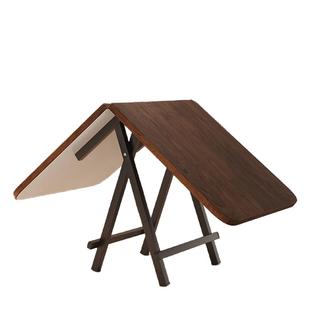 三梦小户型折叠桌餐桌家用长方形简易吃饭桌子户外摆摊可便携桌椅