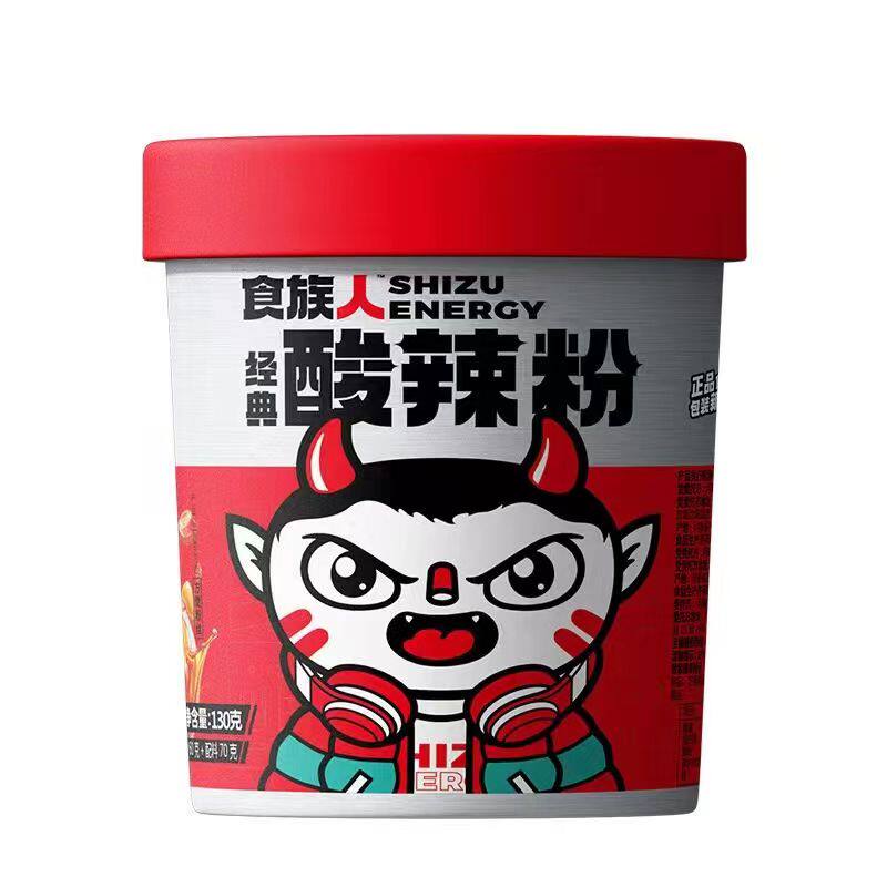 夜宵经典免煮桶装酸辣粉食族人