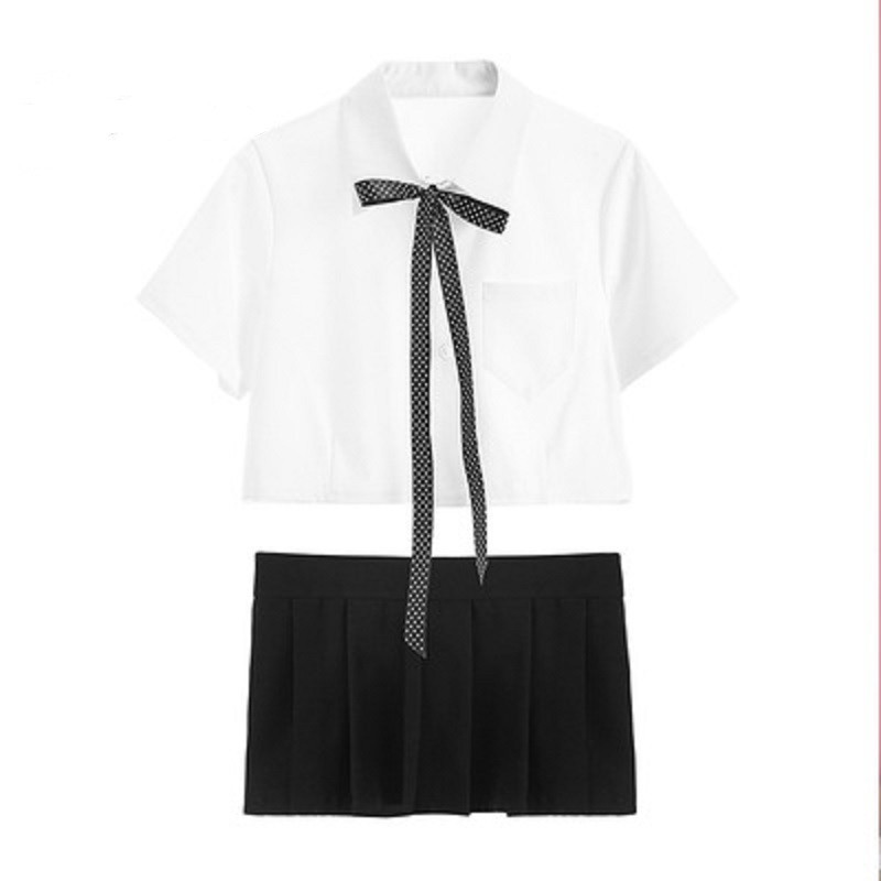 gill性感学生装制服诱惑短裙cos