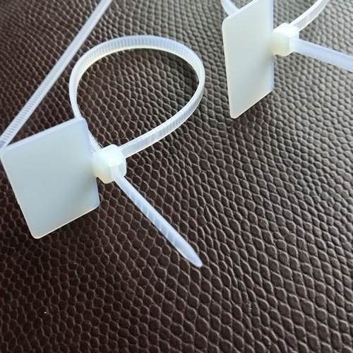 尼龙标志牌扎带白色彩色易塑料标牌束带标志天线带可海电缆绑扎