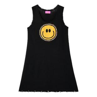 MICartsy王紫珊海边沙滩度假风连衣裙针织黑色无袖背心吊带长裙子