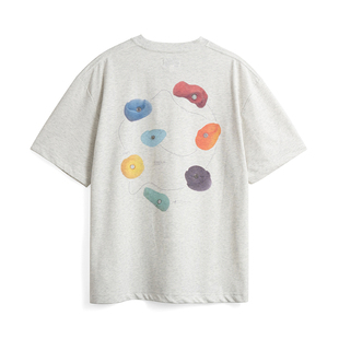 SOMENUM森林 25SS 冰感夏索罗娜攀岩支点印花宽松运动休闲短袖T恤