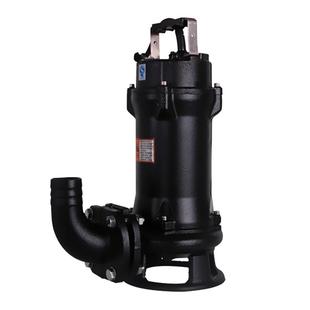 臣源污水泵抽粪泥浆切割式排污泵220V家用化粪池抽水泵380V潜水泵