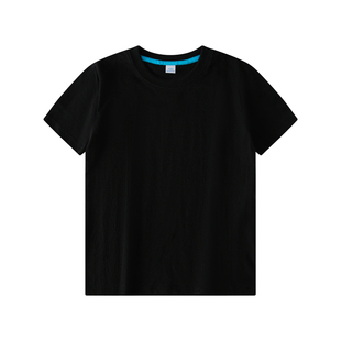 青少年儿童糖果纯色短袖t恤幼儿园服彩色亲子装学生活动班服定制