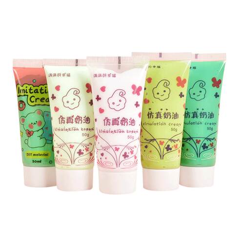 38色仿真奶油胶diy材料包手工滴胶树脂饰品小配件手作制作手机壳