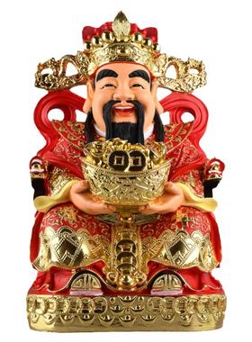 财神神像马上钱招财进宝装饰摆件