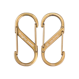 美国奈爱Niteize不锈钢8字扣多功能挂扣水壶扣钥匙扣双开口登山扣