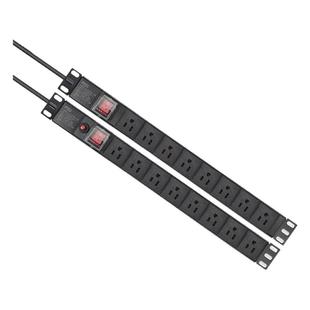 恒脉pdu机柜专用电源排插6/8位美标规插孔插座工业工程机房接线板