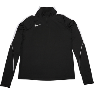 天天正品耐克半拉链训练服速干足球训练套头拇指扣长袖IF1456-010